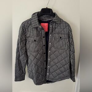 J.Crew Quilted Puffer Shirt-jacket With PrimaLoft® In Plaid